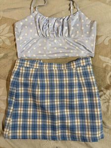 Crop Cami Top And Mini Skirt
