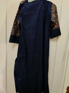Elegant Navy Blue Kurta