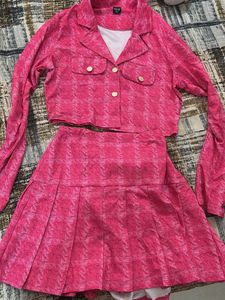 Pink Plaid Co-ord Set