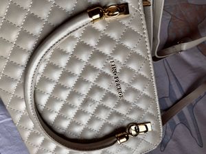 Off-white Quilted Handheld Bag