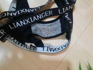 Black Criss-Cross Thong