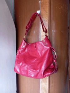 Branded Red Handbag
