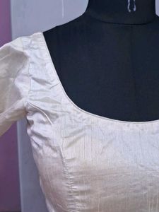 Elegant Cream Sleeve Blouse