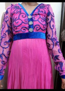 Elegant Pink Ethnic Gown new wdt tag