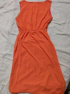 Orange Casual Dress