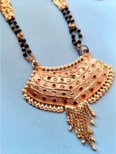 Gold Plated Mangalsutra Necklace-6 Months Warranty