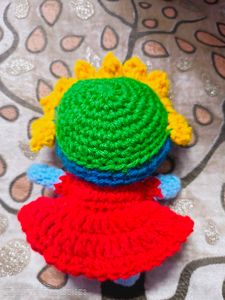 Handmade Crochet Sunflower Doll