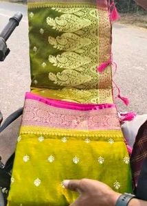 Green Banarasi Silk Saree