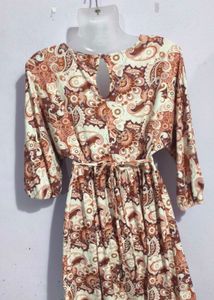 Patterned Mini Dress