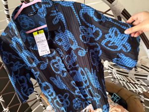 Zudio Black &amp; Blue Print Shirt