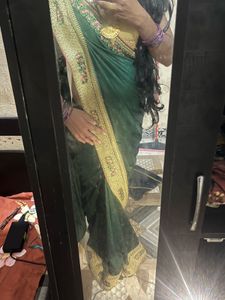 Elegant Green Saree
