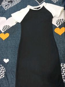 Black & White Raglan Dress