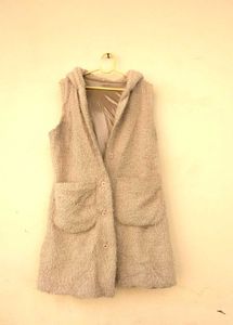 Hooded Sleeveless Coat