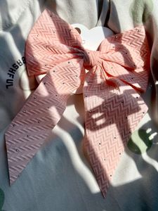 Pink Rhinestone Hair Bow