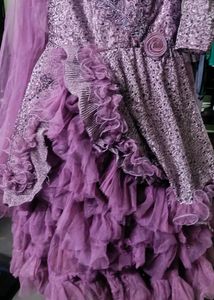 Pink Sequin Bodice Dress