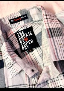 Two Plaid Button-Down Shirts