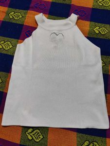 Cute Heart Cutout Tank Top
