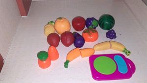 Pack Of Toys Fruits And Vegetables For Kids