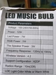 LED Bluetooth Music Bulb