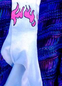 Pink Flame Socks