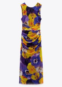 Floral Tulle Bodycon Dress
