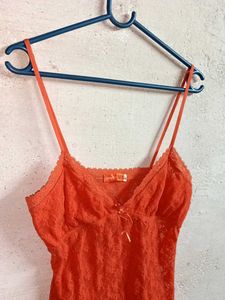 BERSHKA See-through Fashion Lace Top