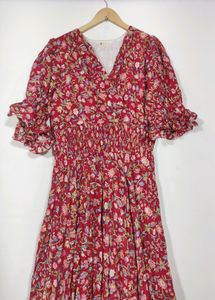 Floral Print Midi Dress
