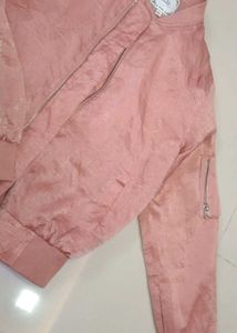 Chic Jacket Puffed Sleeves With Silver Chain