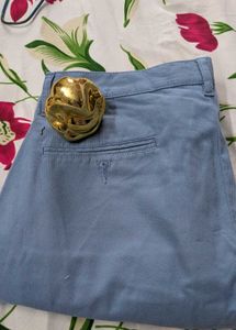 Men SLIM FIT - Sky Blue used Normal Pant