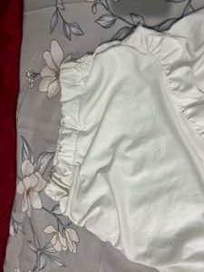 White Ruffle Mini Skirt