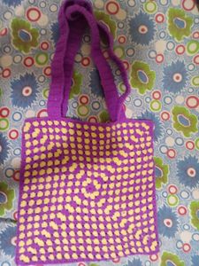 Pinterest Inspired Handmade Crocheted Tote Bag