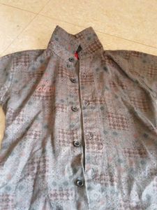 Patterned Short Sleeve Shirt