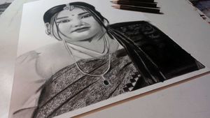 Pencil Portrait of a Woman