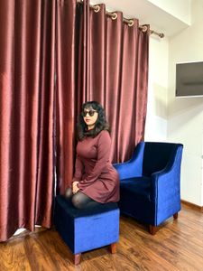 Maroon Mini Dress