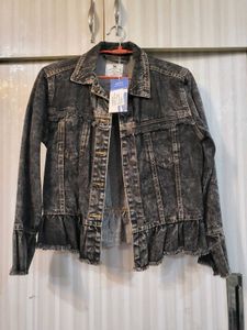 Peplum Denim Jacket