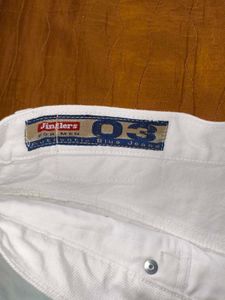Vintage &#39;Jinglers&#39; White Denim