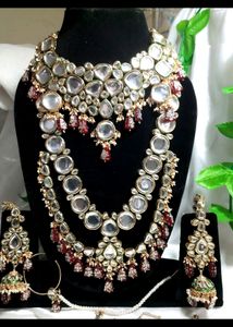 Meenakari Bridal Jewellery (Marron)