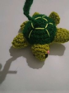 Crochet Turtle Keychain