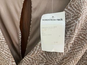 LOFT Ruched V-Neck Dress