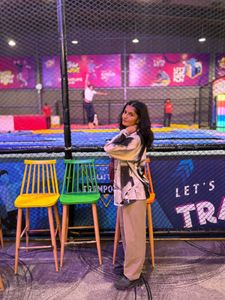 Trendy Beige Trousers and