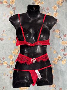 Red Lace Lingerie Set