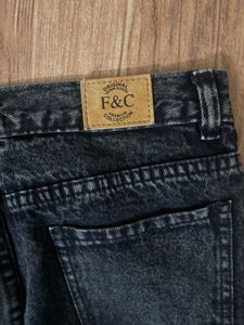 charcoal Black Denim Jeans