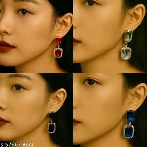 Gemstone Dangle Earrings Combo