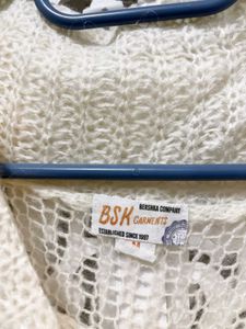 🎀Imported Ruffled Crochet Knit Sweater A