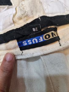 Off White Denim Shorts.