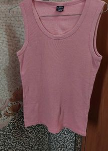 Blush Pink Ribbed Tank Top