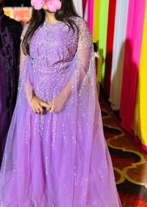 Purple grand gown for Reception 💜