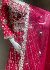 Stunning Pink Embellished Lehenga Choli