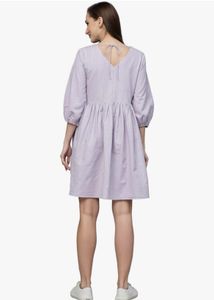 Lavender Striped Dress