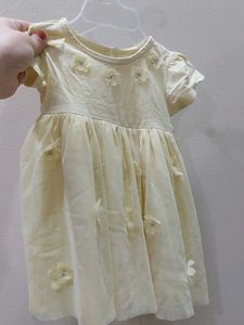Yellow Flower Girl Dress
